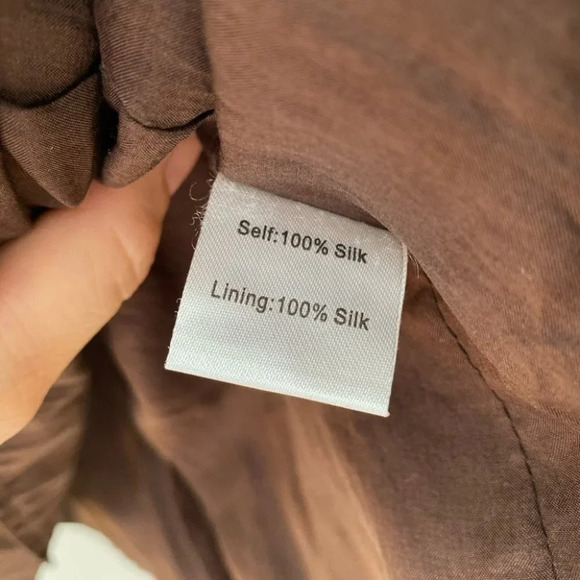 Anthropologie - Red Bird Silk Tunic - Picture 4 of 5